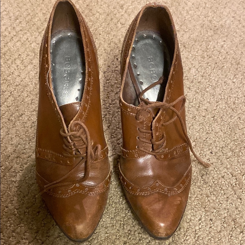 Brown Leather Women's Shoes